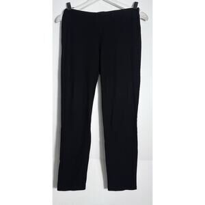 Eileen Fisher crepe pants black washable slim leg Women’s Size XS EUC
